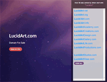 Tablet Screenshot of lucidart.com